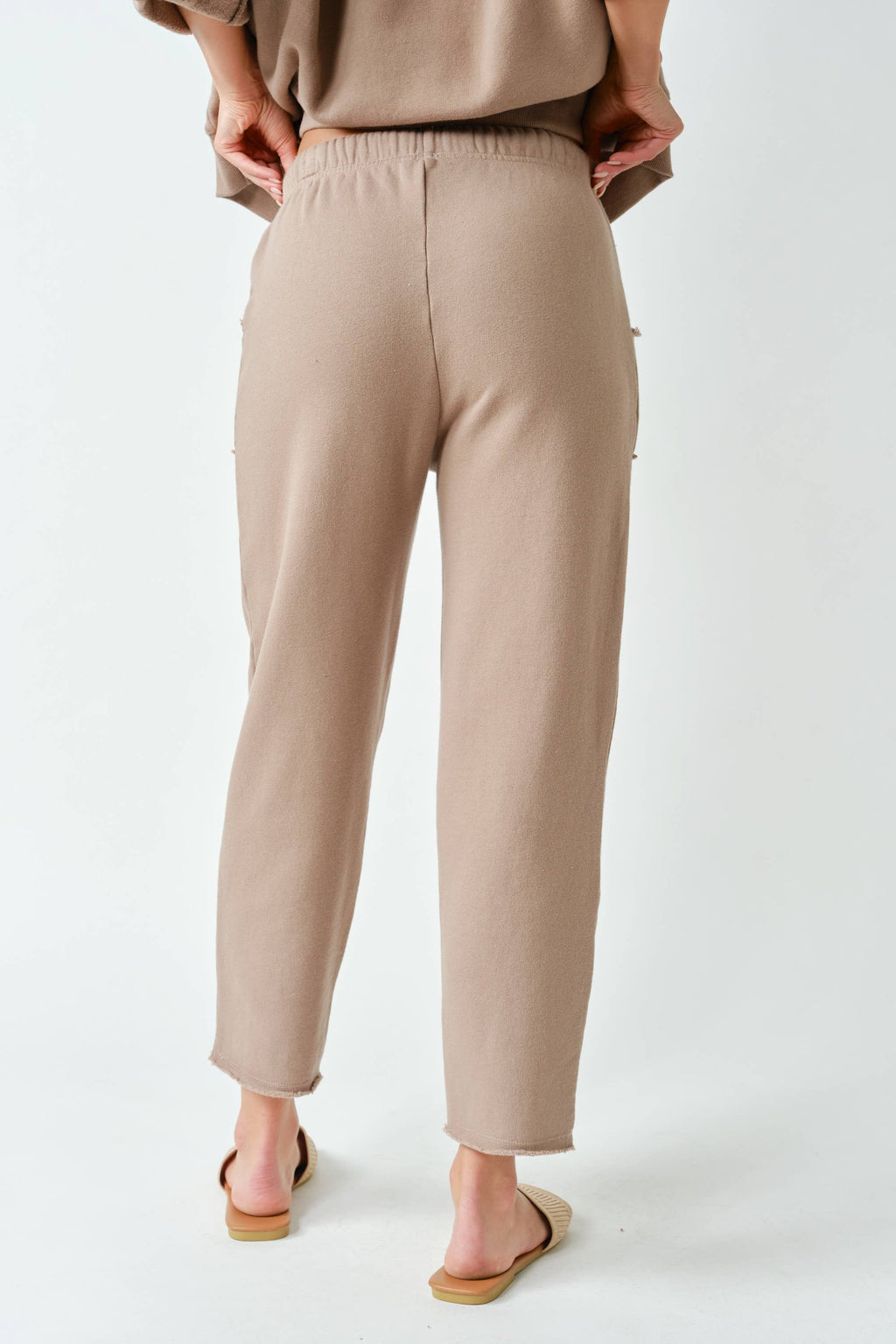 Malibu Tapered Lounge Pants | Silken Taupe