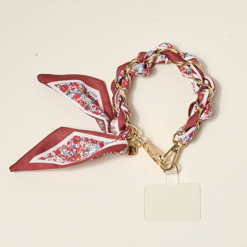 Call Me Later Phone Scarf | Crimson Rose