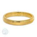 Gold Waterproof Flex Bangle | Wide