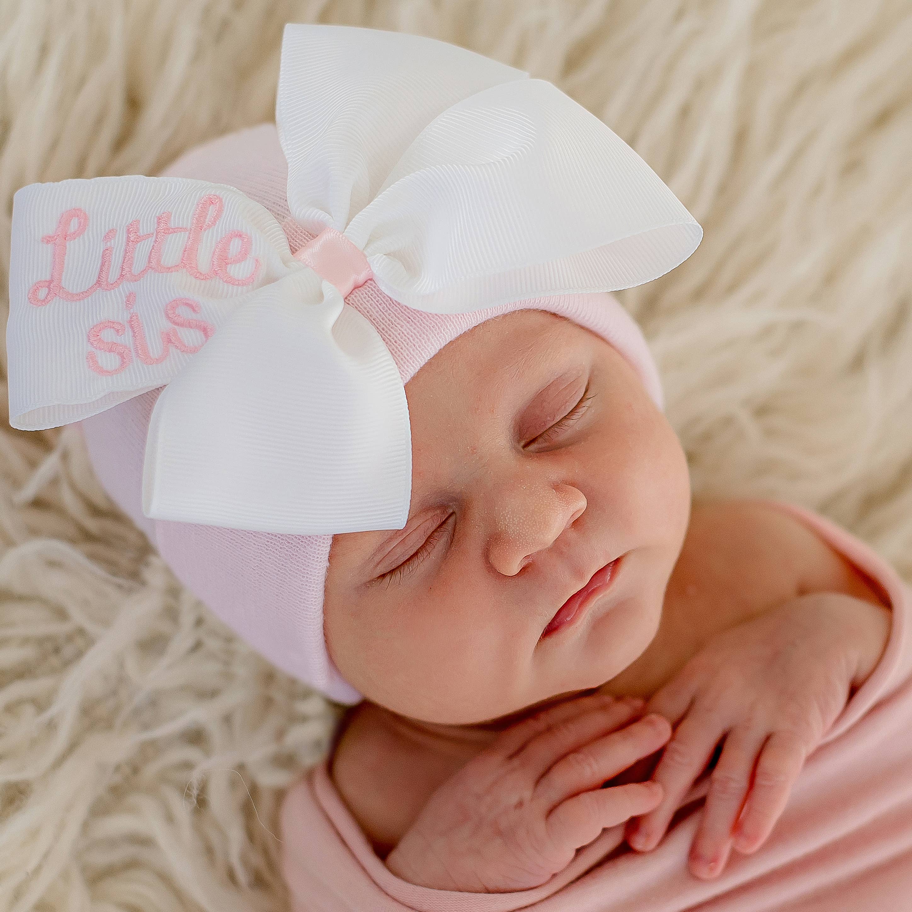 Little Sis Infant Hat w/ Bow