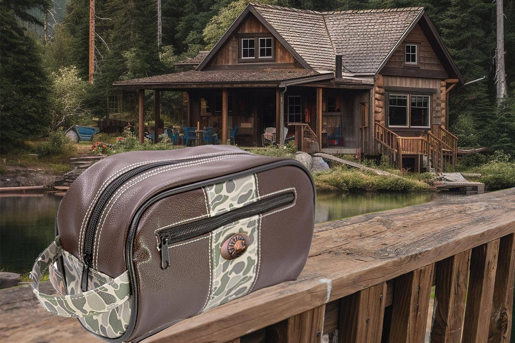 Turkey Brown Pebble Toiletry Dopp Bag