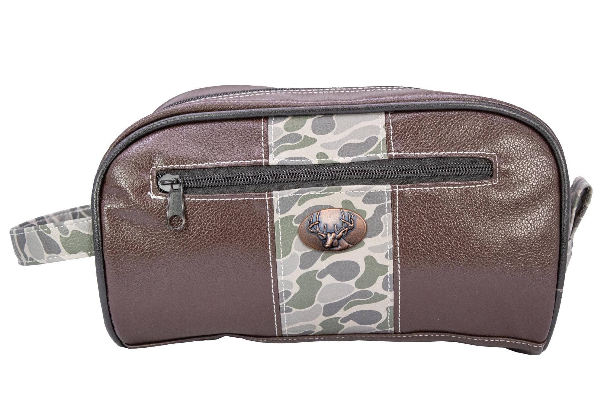 Buck Old School Camo Dopp Toiletry Bag