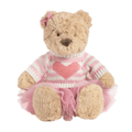 Mud Pie Heart Sweater Bear Plush