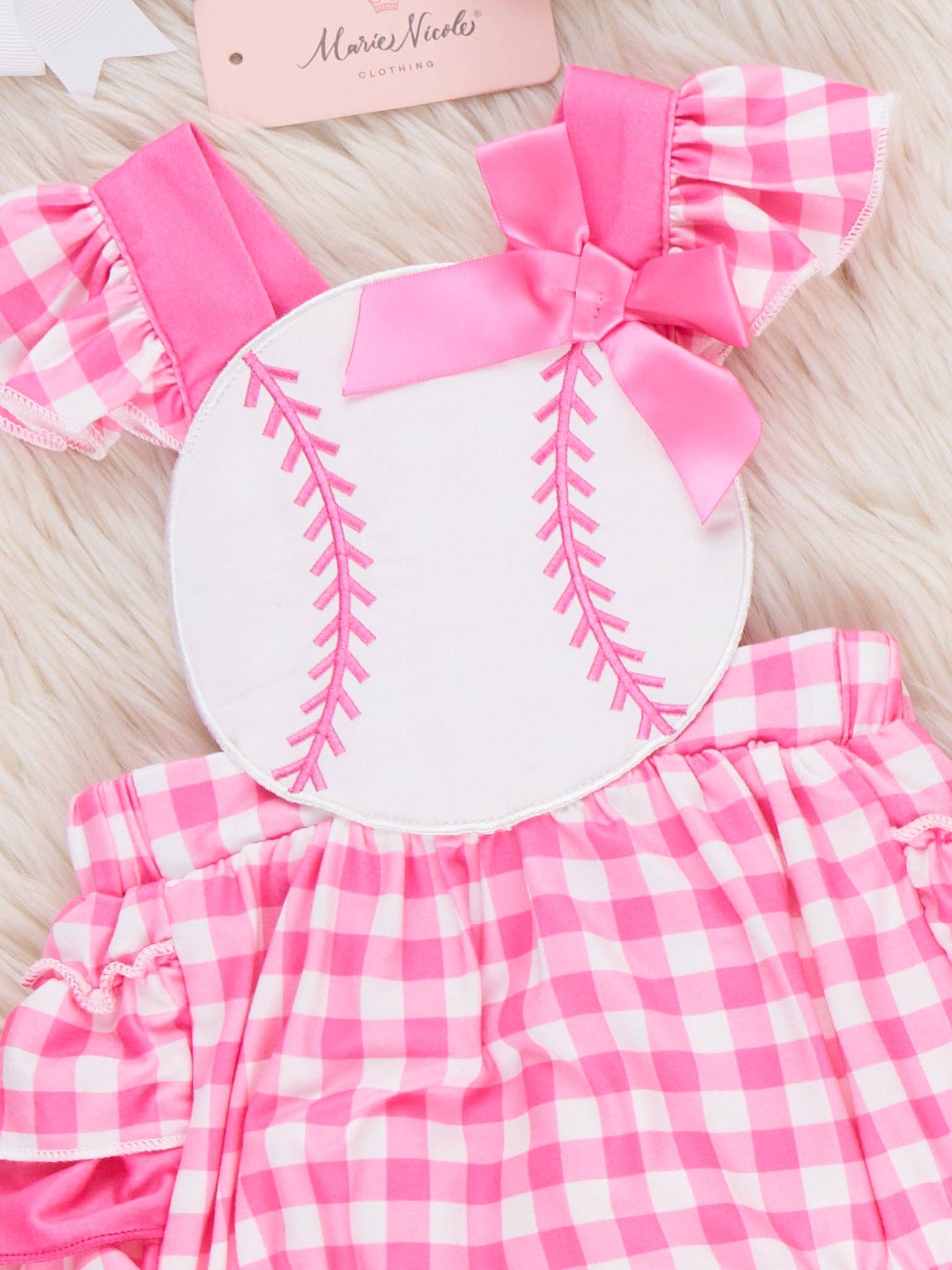 Little Slugger Ruffle Romper