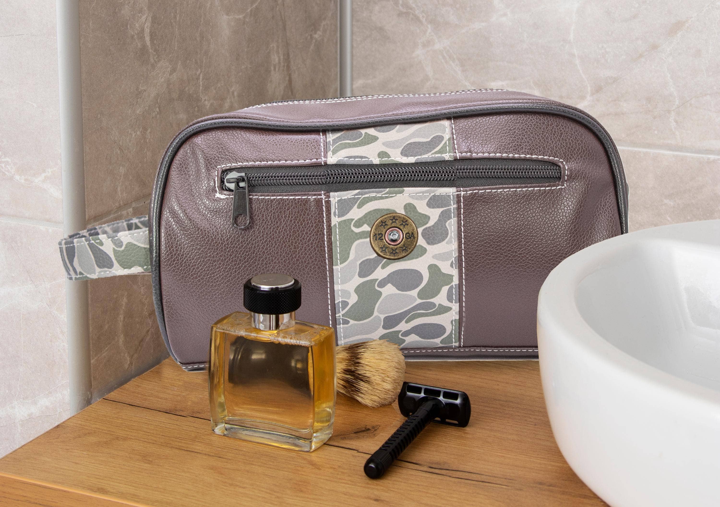 Shot Shell Toiletry Dopp Bag