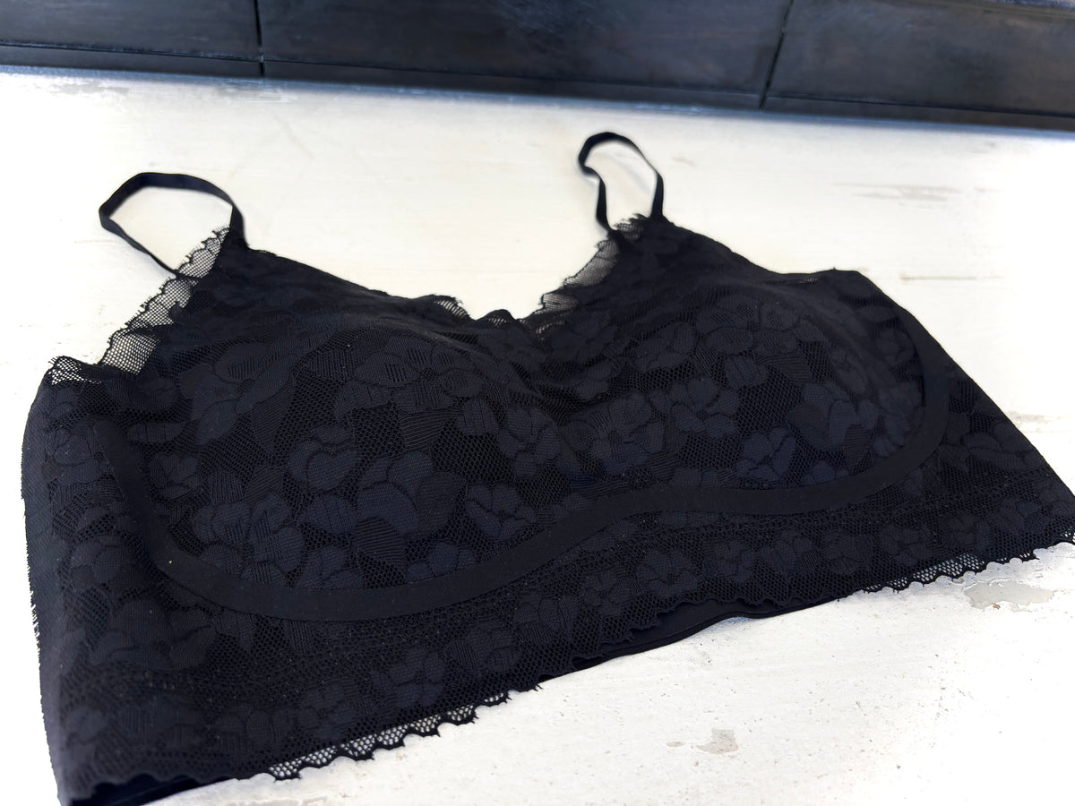 Floral Laced Bralette | OS