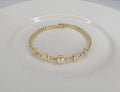 Square Cubic Stone Stackable Bracelet IG31