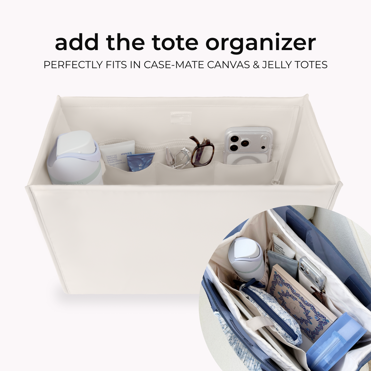 Case-Mate Cabana Stripe Bow Jelly Tote Bag