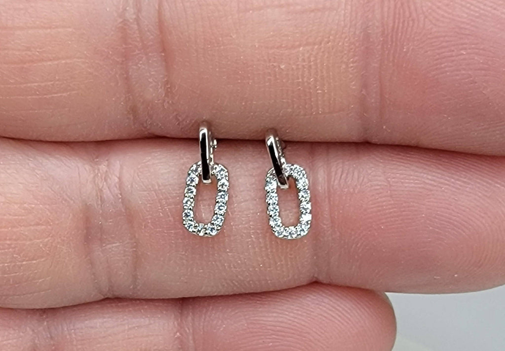 CZ Mini Dangle Earrings