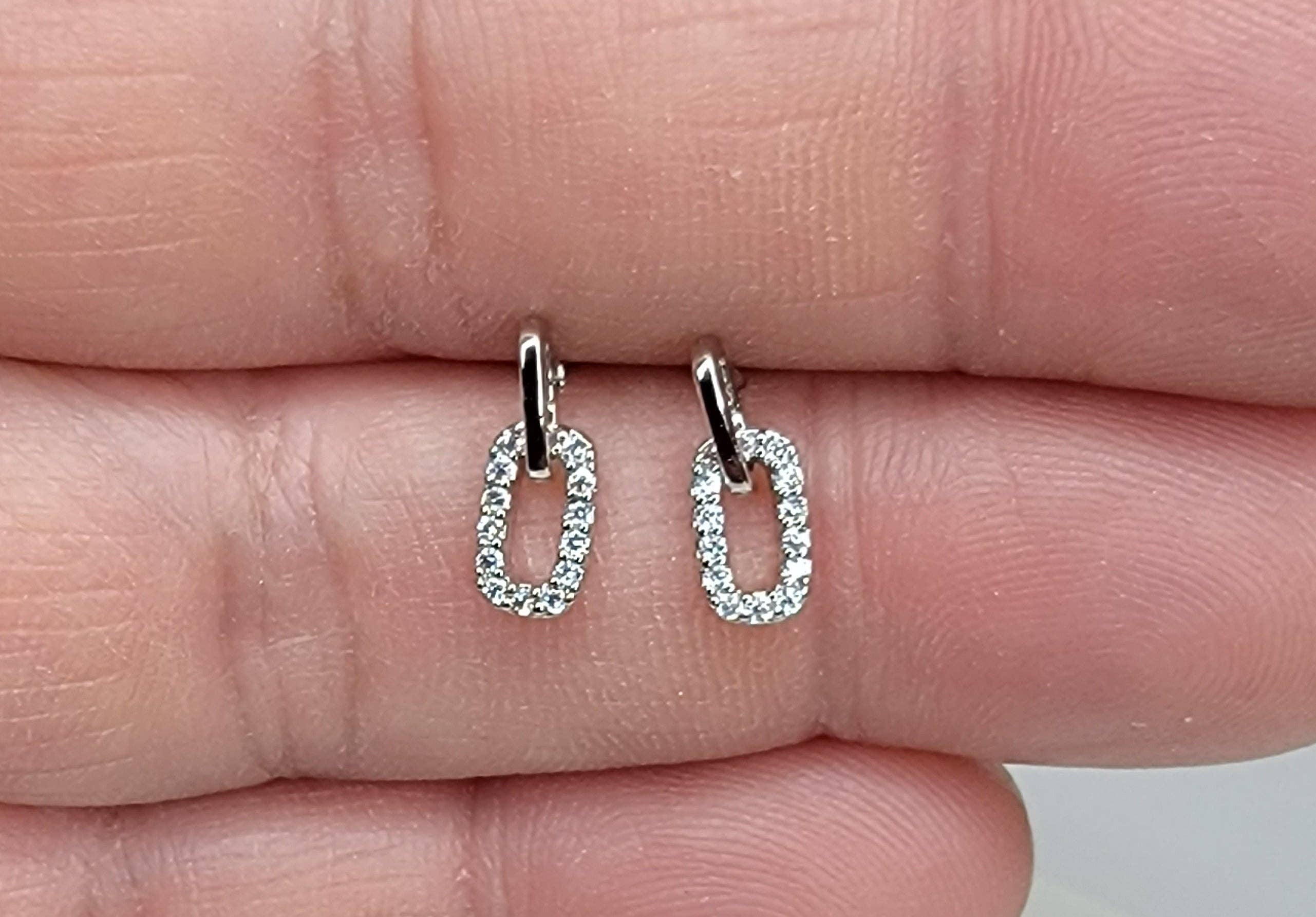 CZ Mini Dangle Earrings