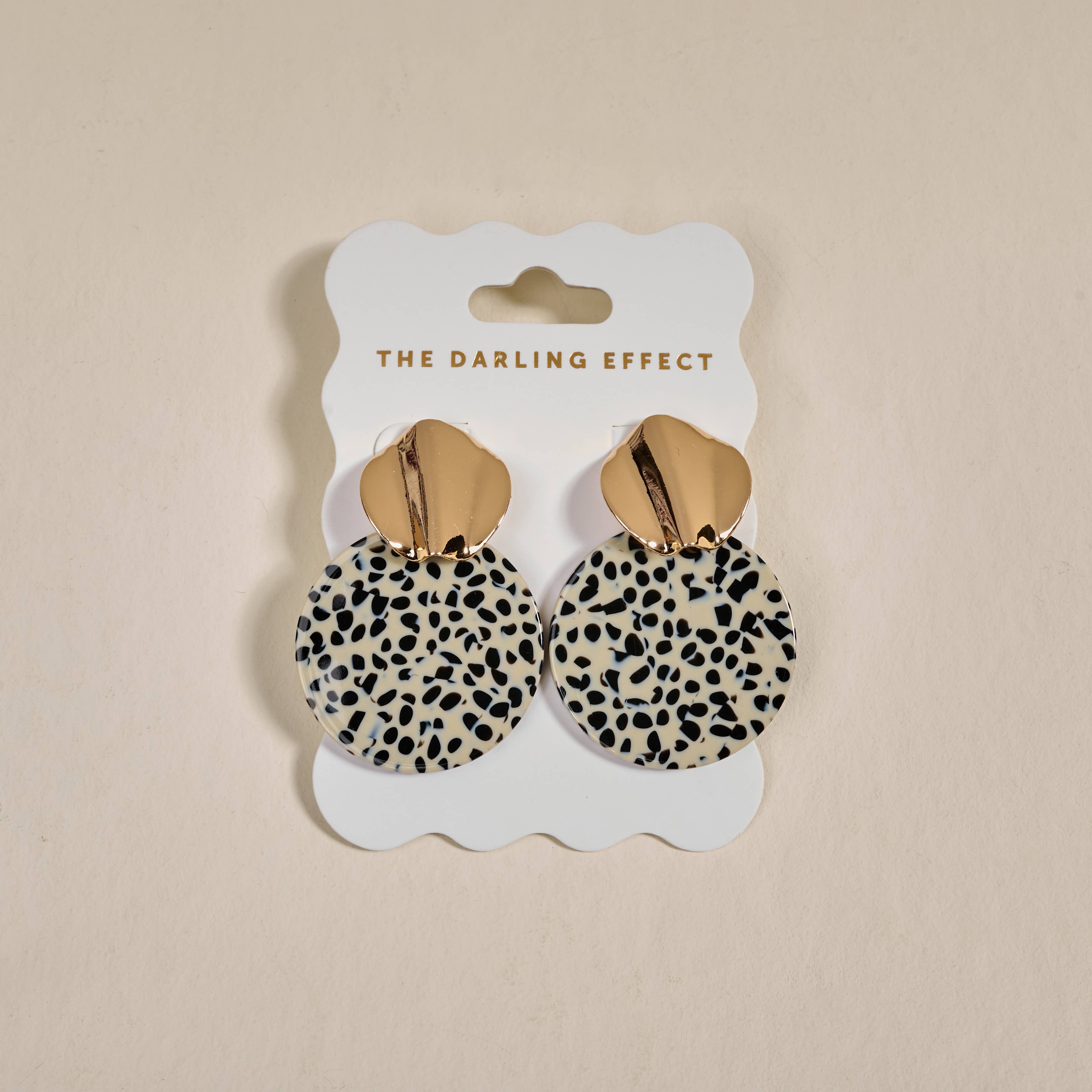 Marble Muse Earrings–Dalmatian Darling