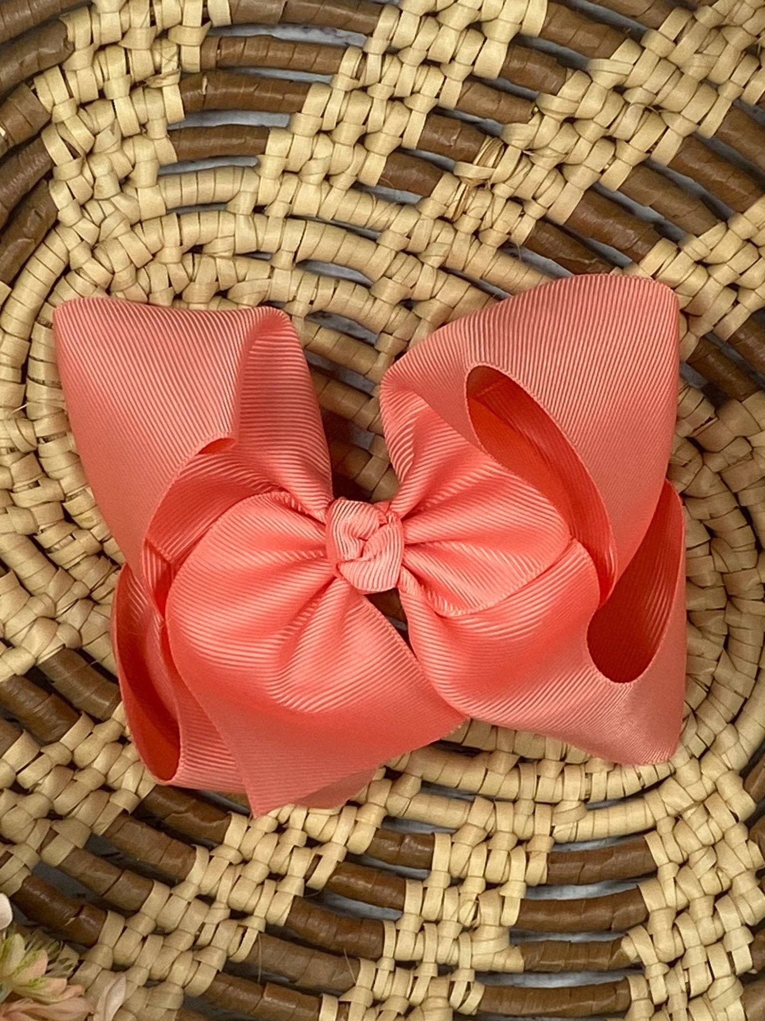 4.5" Classic Grosgrain Hair Bow | Alligator Clip, Satin Headband, or French Clip