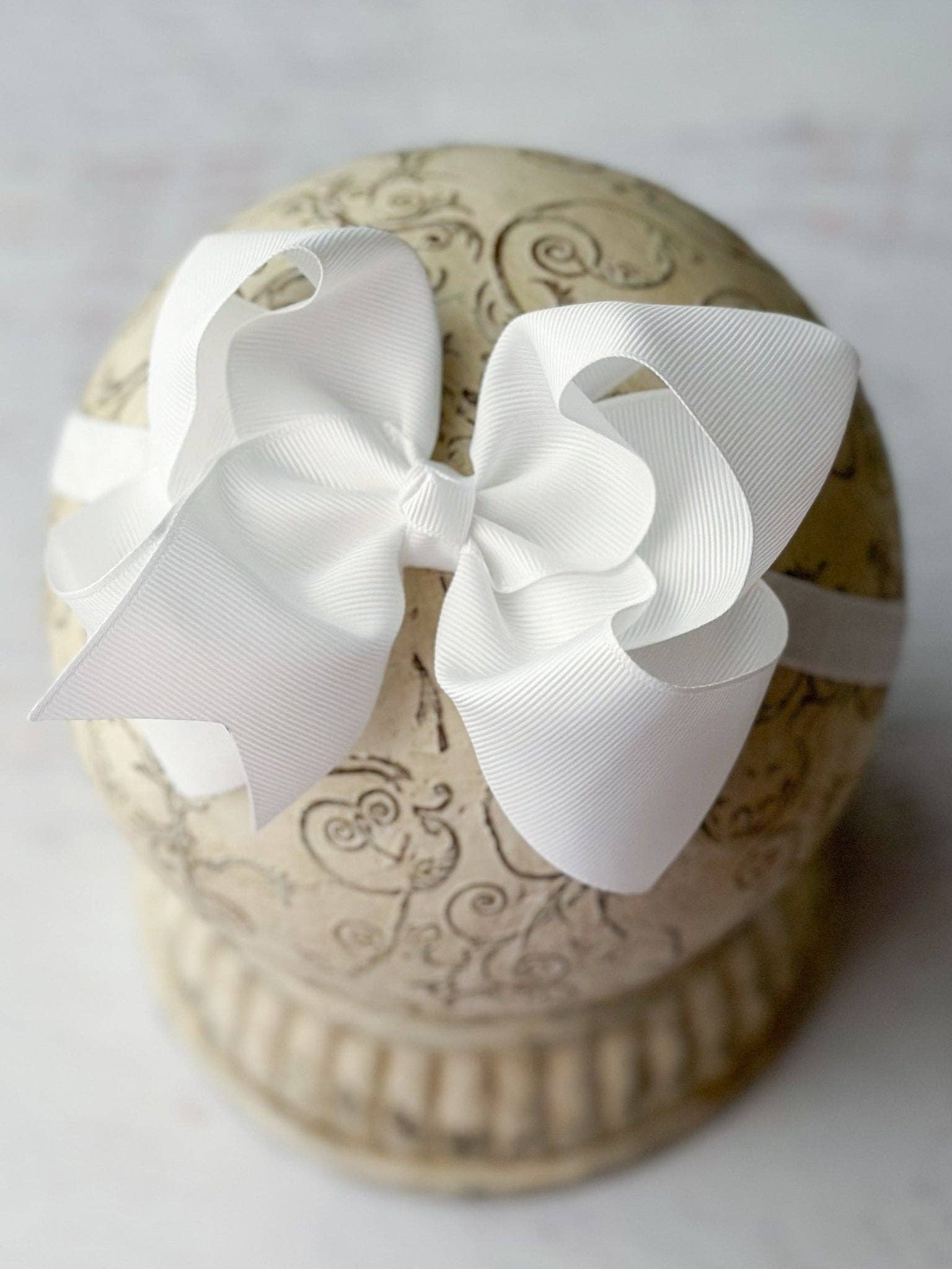 4.5" Classic Grosgrain Hair Bow | Alligator Clip, Satin Headband, or French Clip