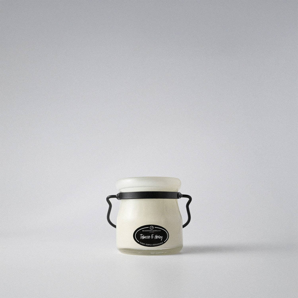 5 oz Cream Jar Candle: Tobacco & Honey