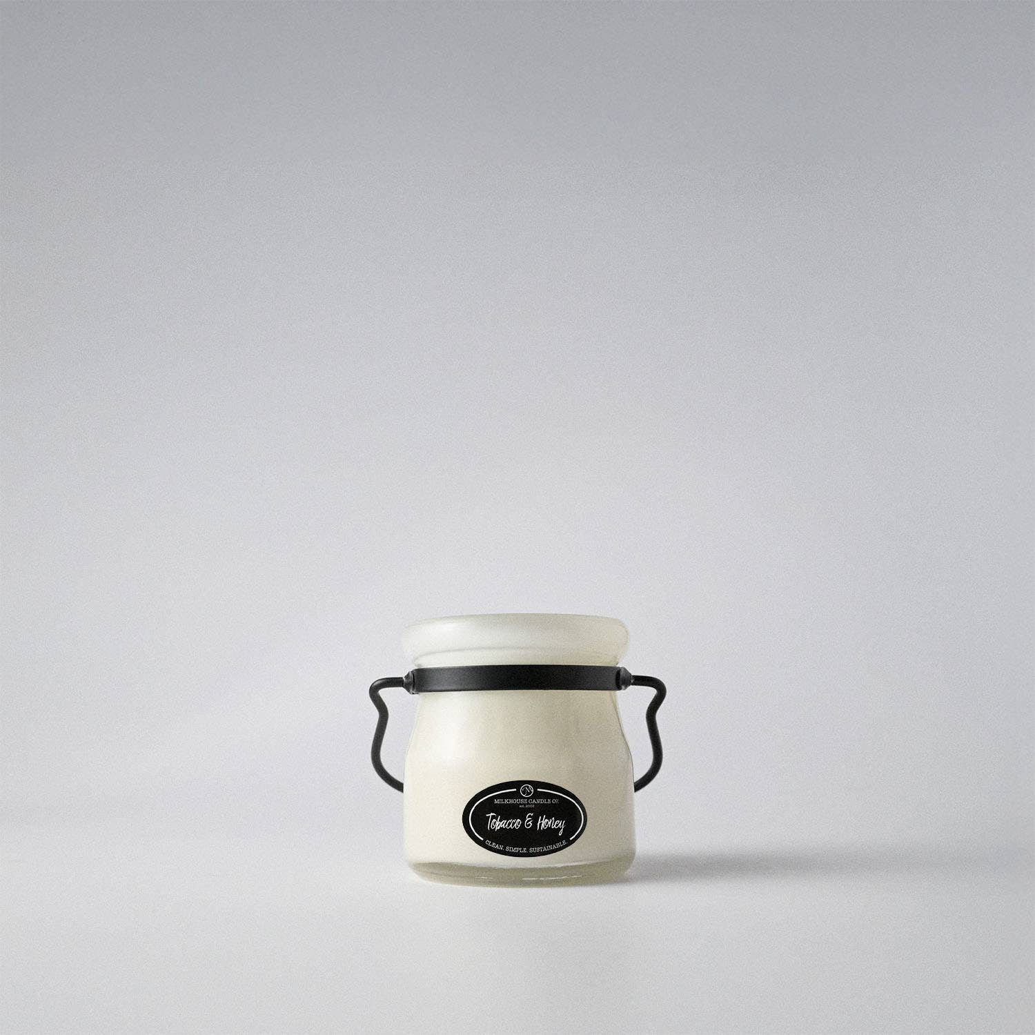 5 oz Cream Jar Candle: Tobacco & Honey