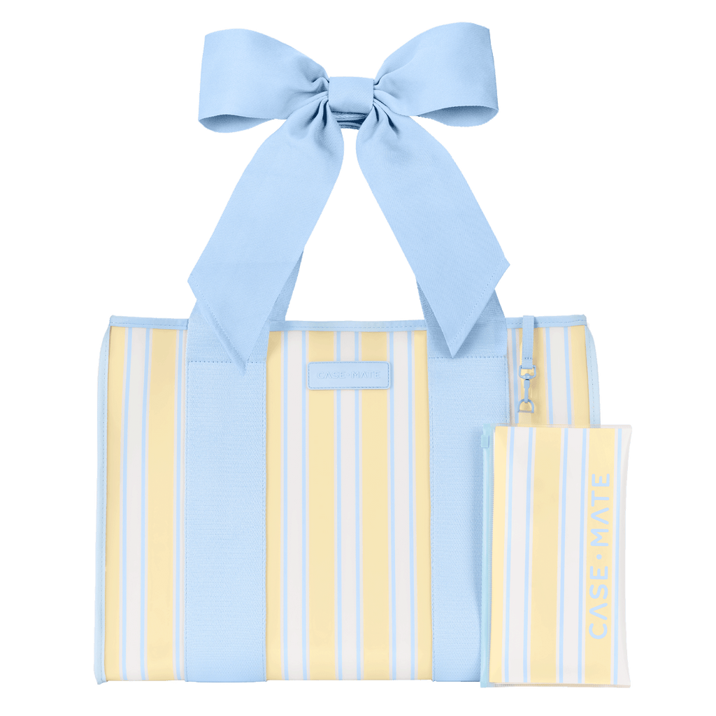 Case-Mate Cabana Stripe Bow Jelly Tote Bag