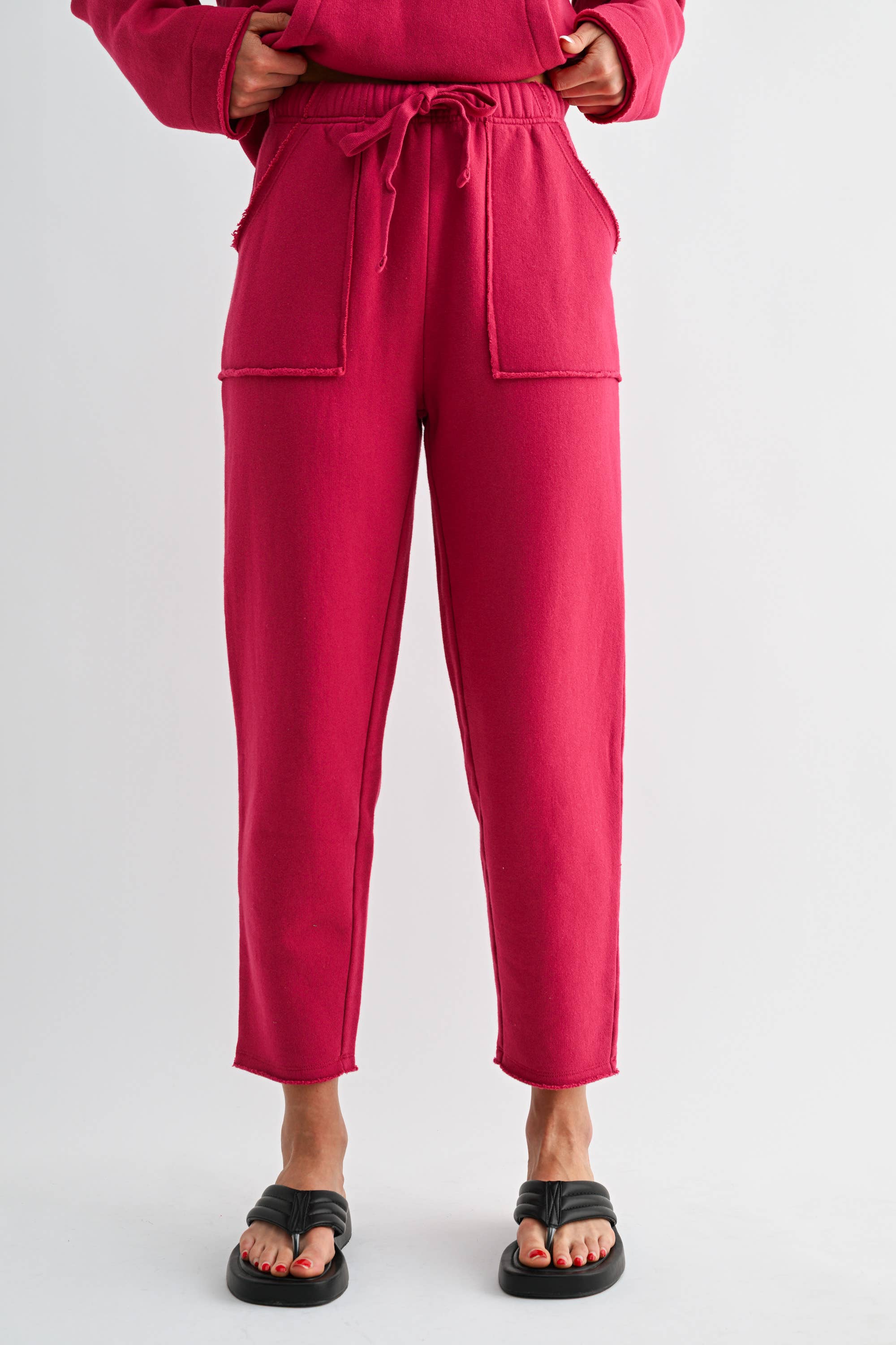 Malibu Tapered Pants | PLUM PINK