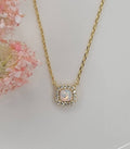 Opal/Gold Stone Necklace