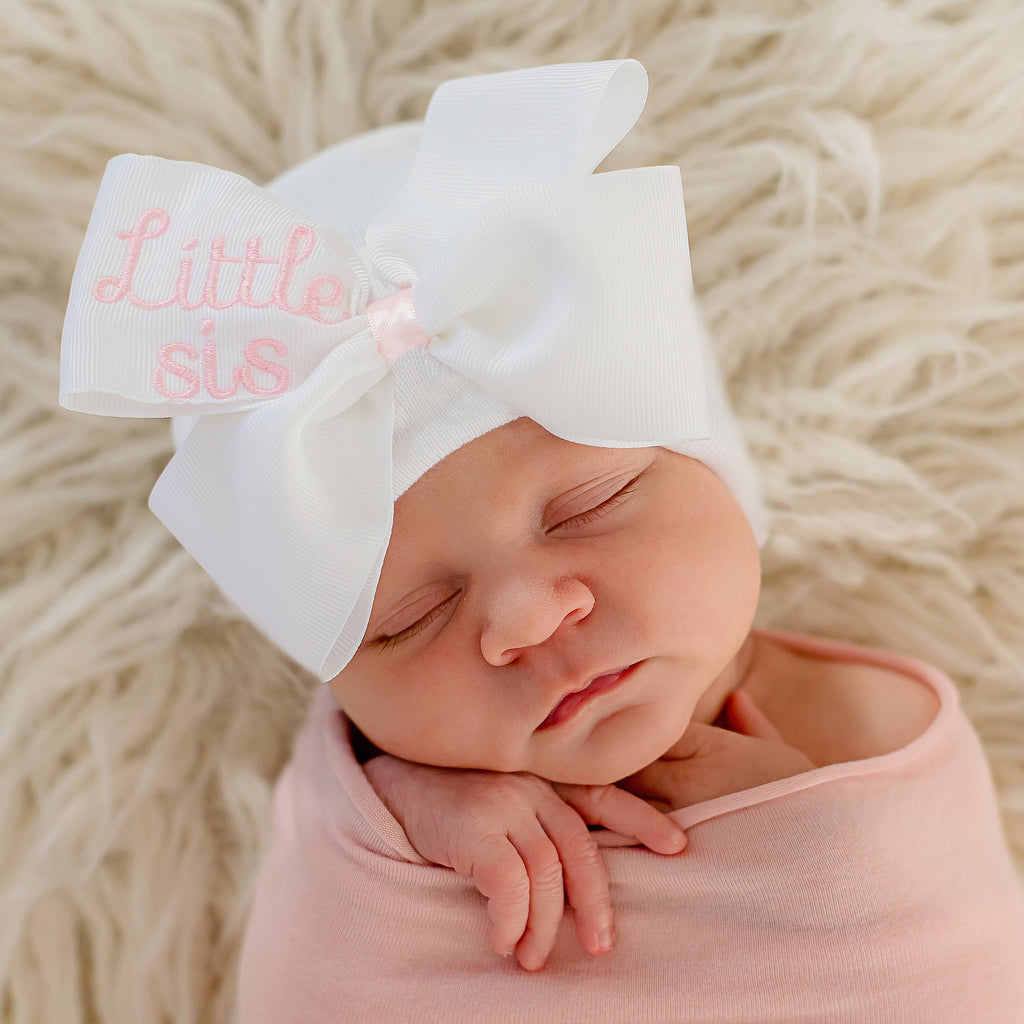 Little Sis Infant Hat w/ Bow