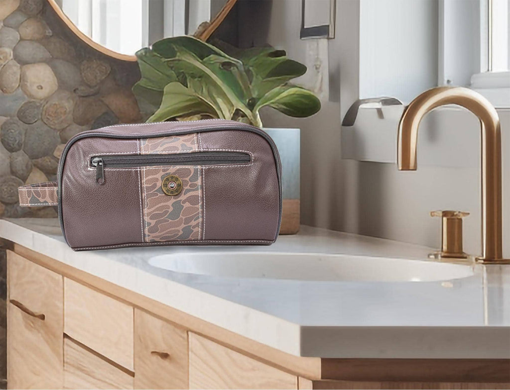Shot Shell Toiletry Dopp Bag