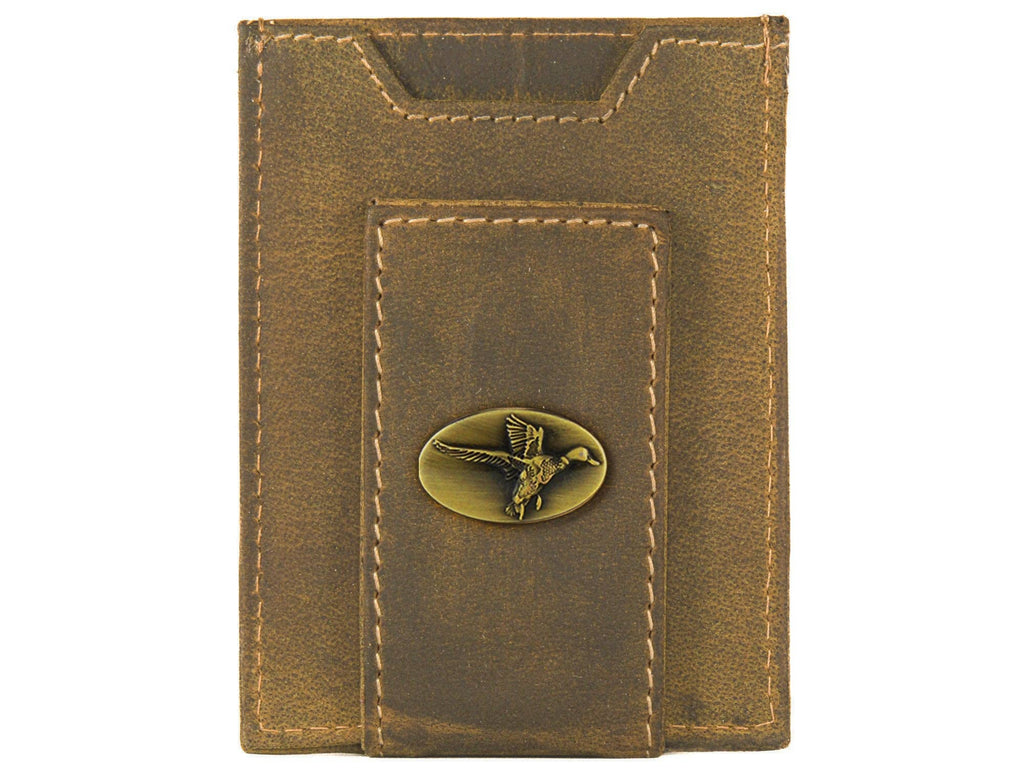 Mallard Vintage Leather Magnetic Pocket Wallet