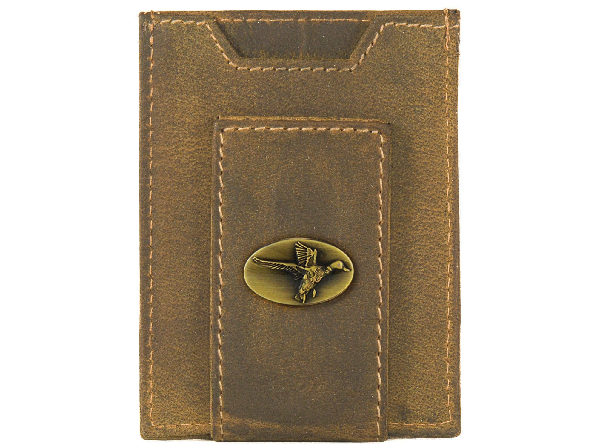 Mallard Vintage Leather Magnetic Pocket Wallet