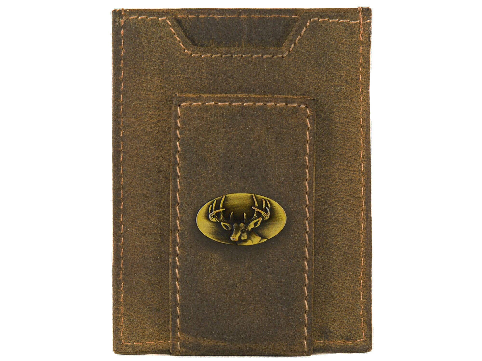 Buck Vintage Leather Magnetic Pocket Wallet