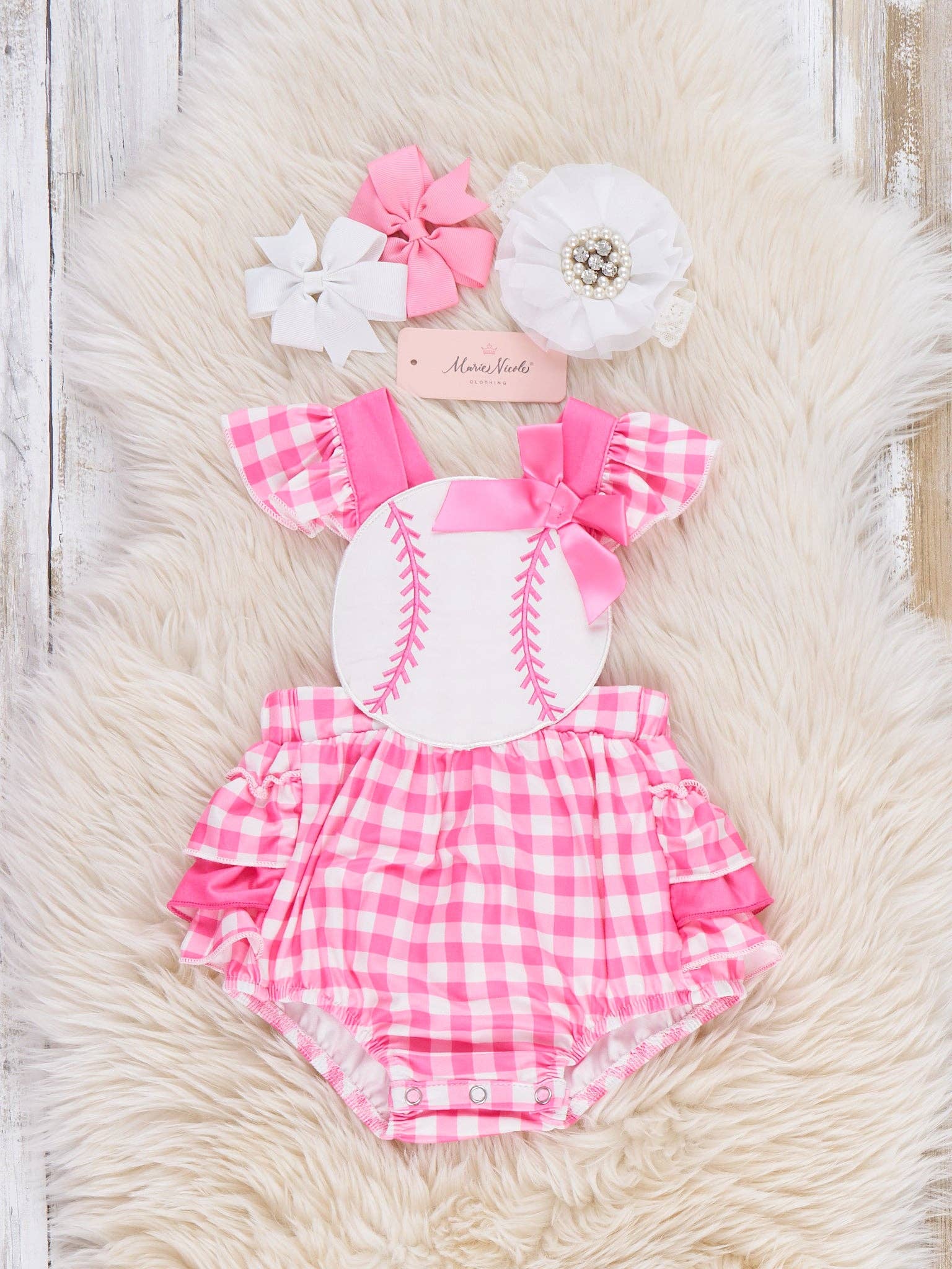 Little Slugger Ruffle Romper