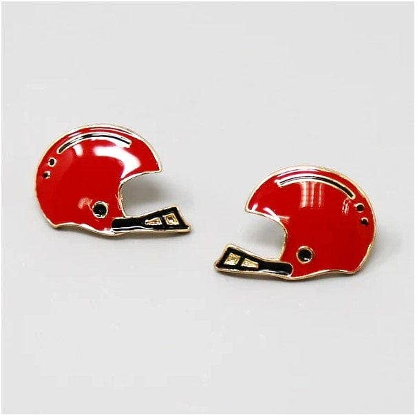Football Helmet Post Earrings