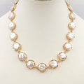 Gold Freshwater Pearl Necklace