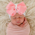 Pink Scalloped Bow Hat