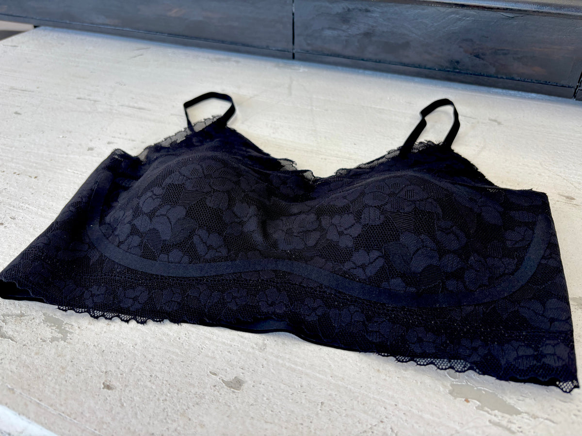Floral Laced Bralette | OS