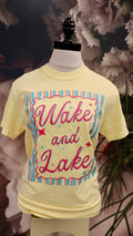 Wake & Lake Comfort Color Tee