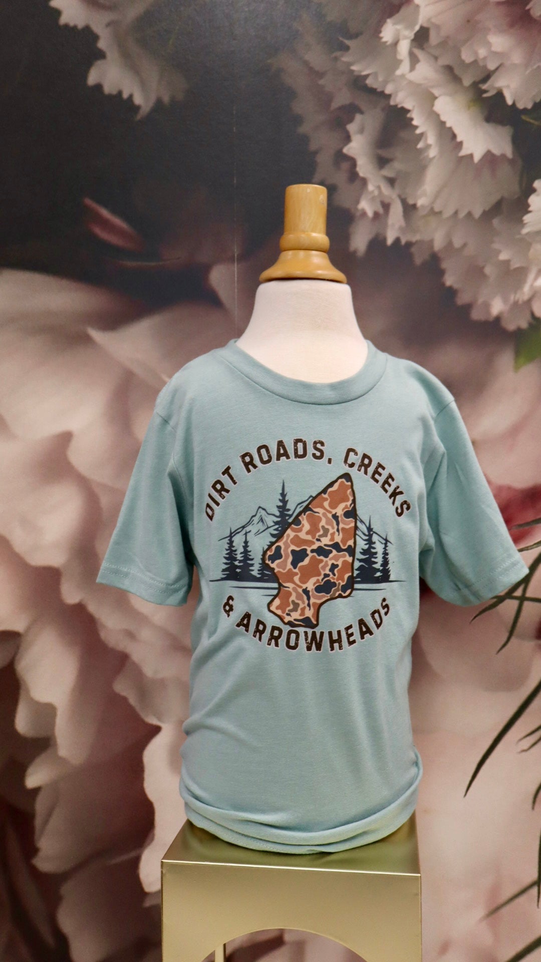 Dirt Roads. Creeks. Arrowheads. Youth Tee