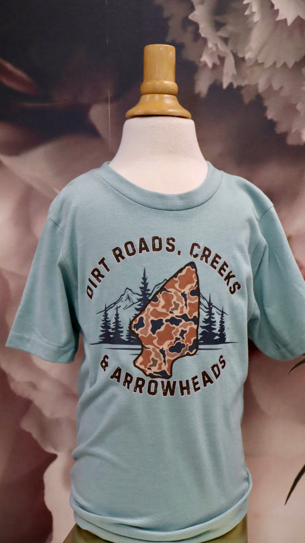 Dirt Roads. Creeks. Arrowheads. Youth Tee