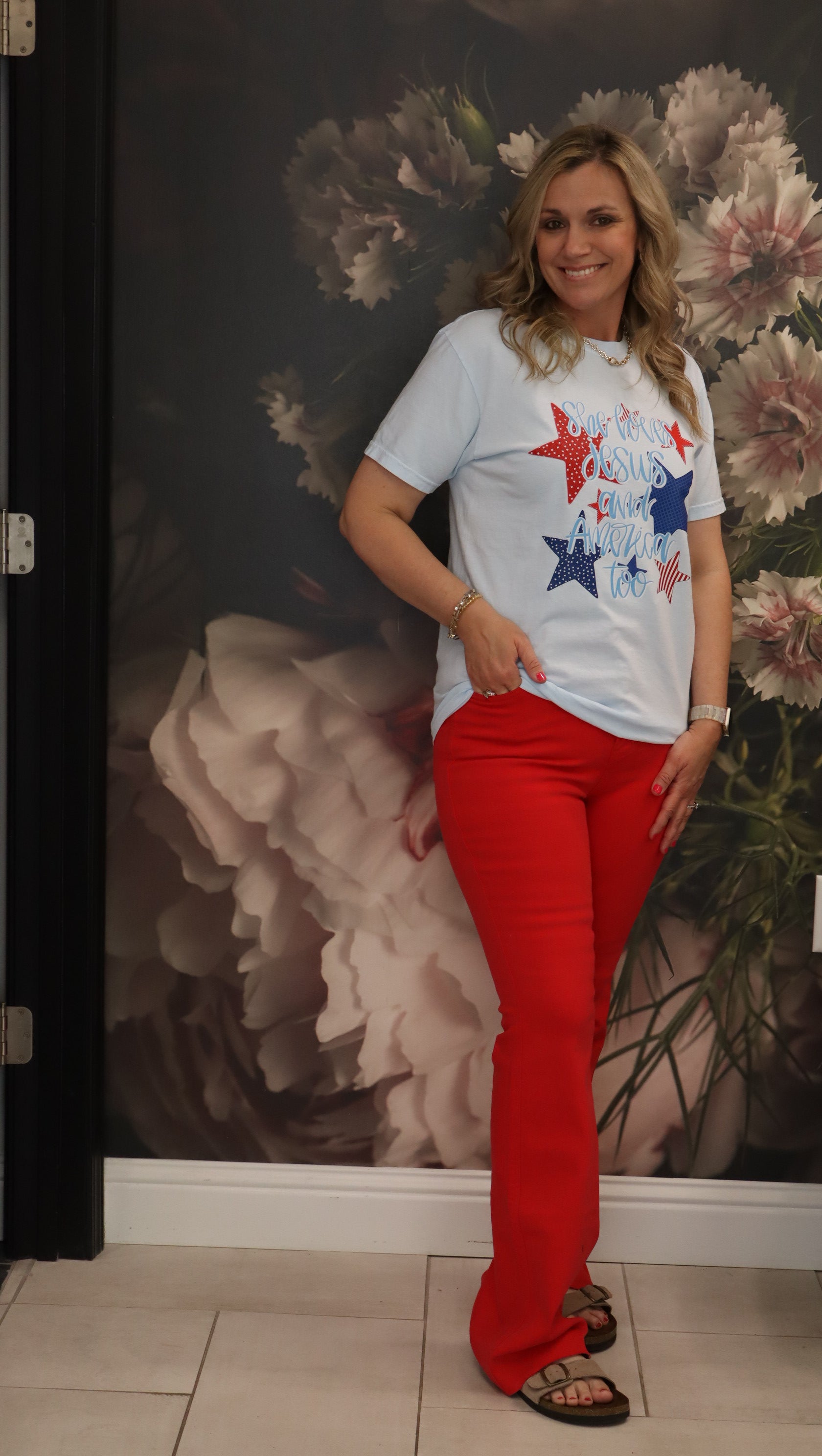 Judy Blue Red Flares w/ Tummy Control