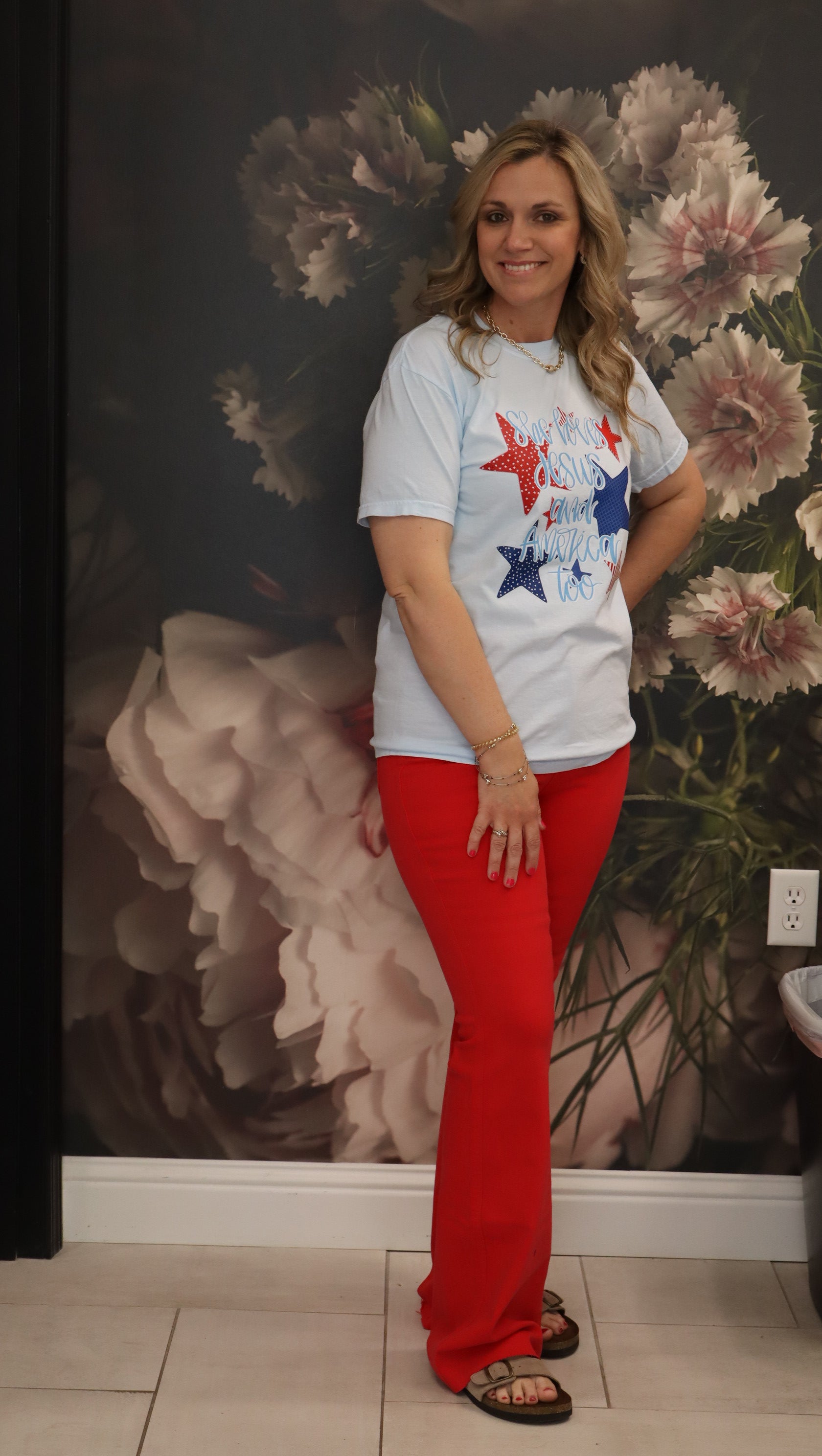 Judy Blue Red Flares w/ Tummy Control