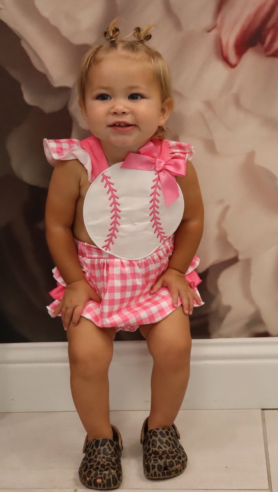 Little Slugger Ruffle Romper
