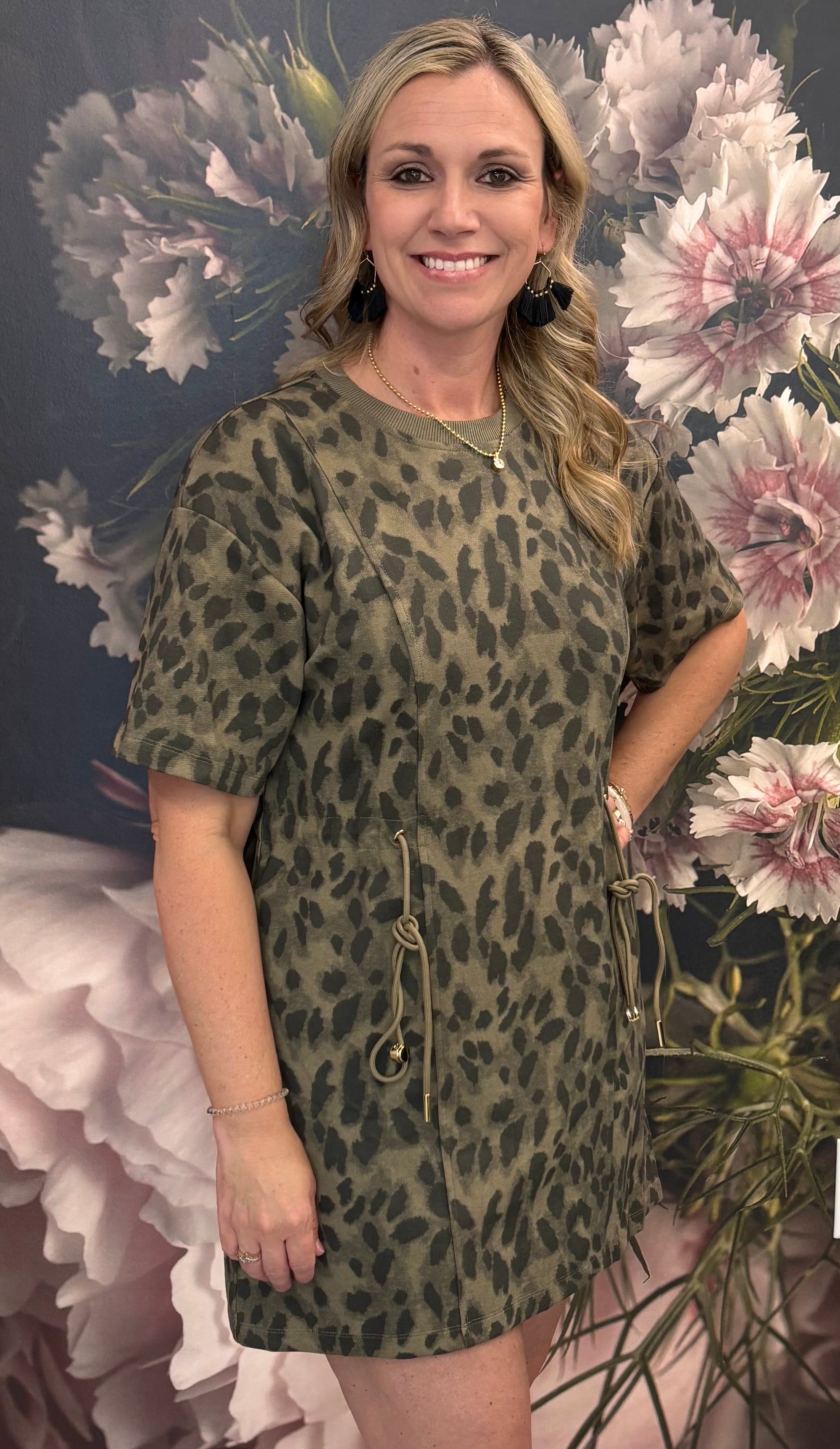 Leopard Short Sleeve Dress
