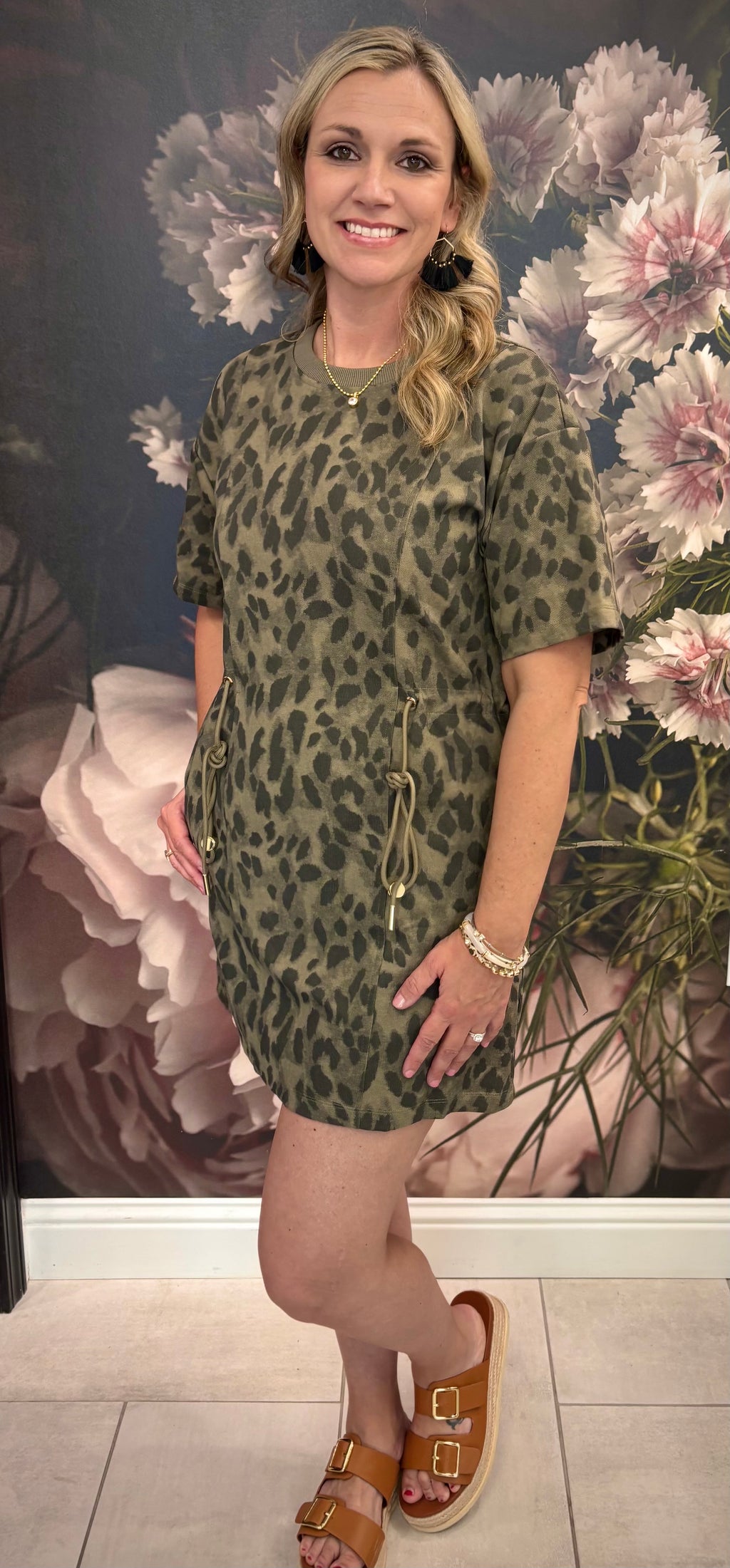 Leopard Short Sleeve Dress
