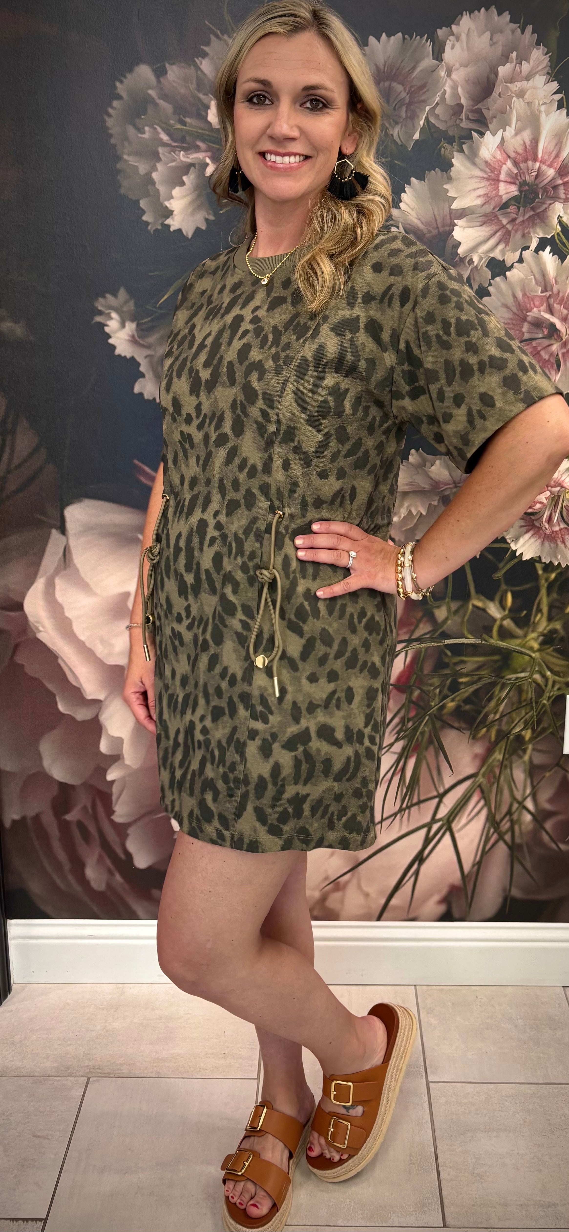 Leopard Short Sleeve Dress