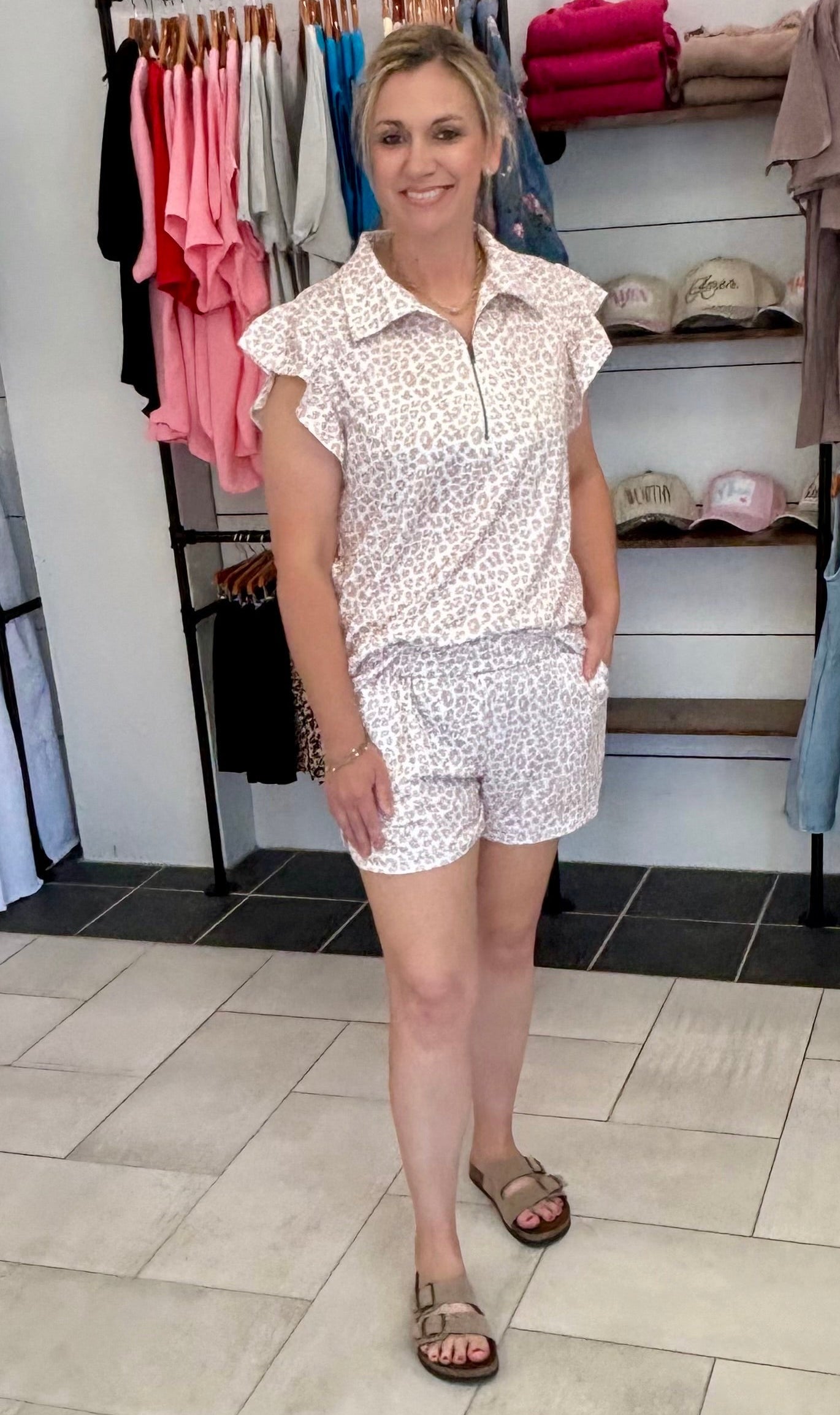 Leopard Short Set