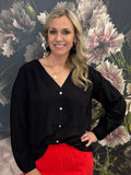 Flowy Button Front Shirt