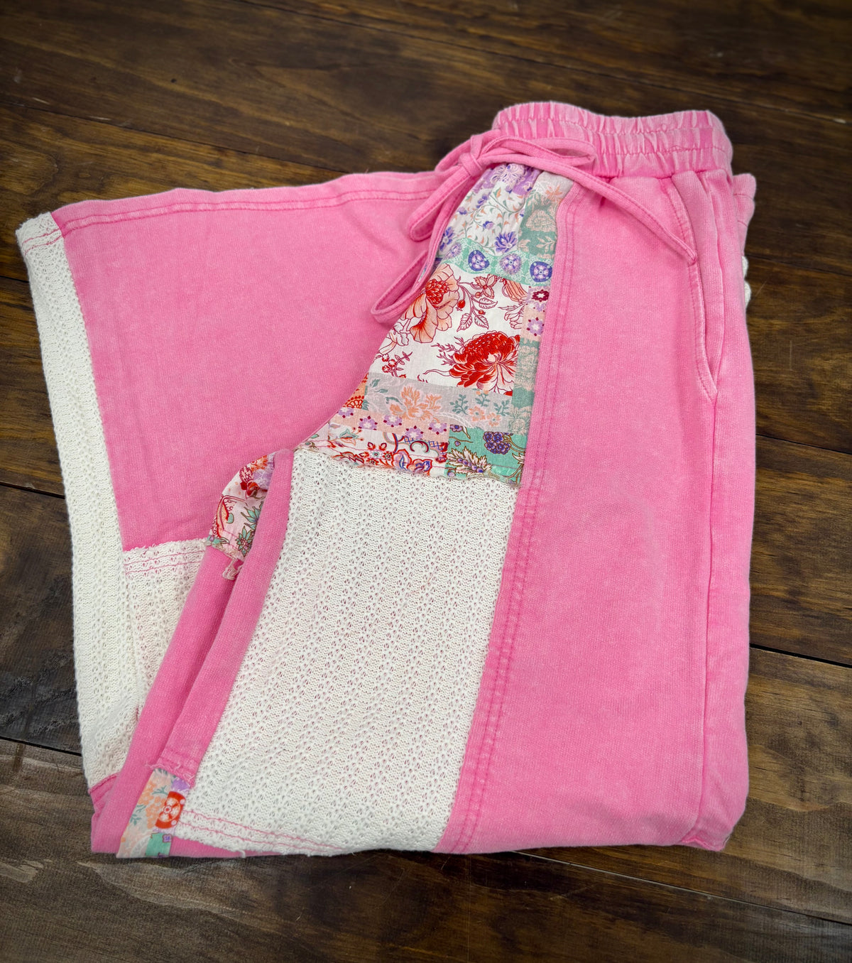 Pink Patchwork Pants