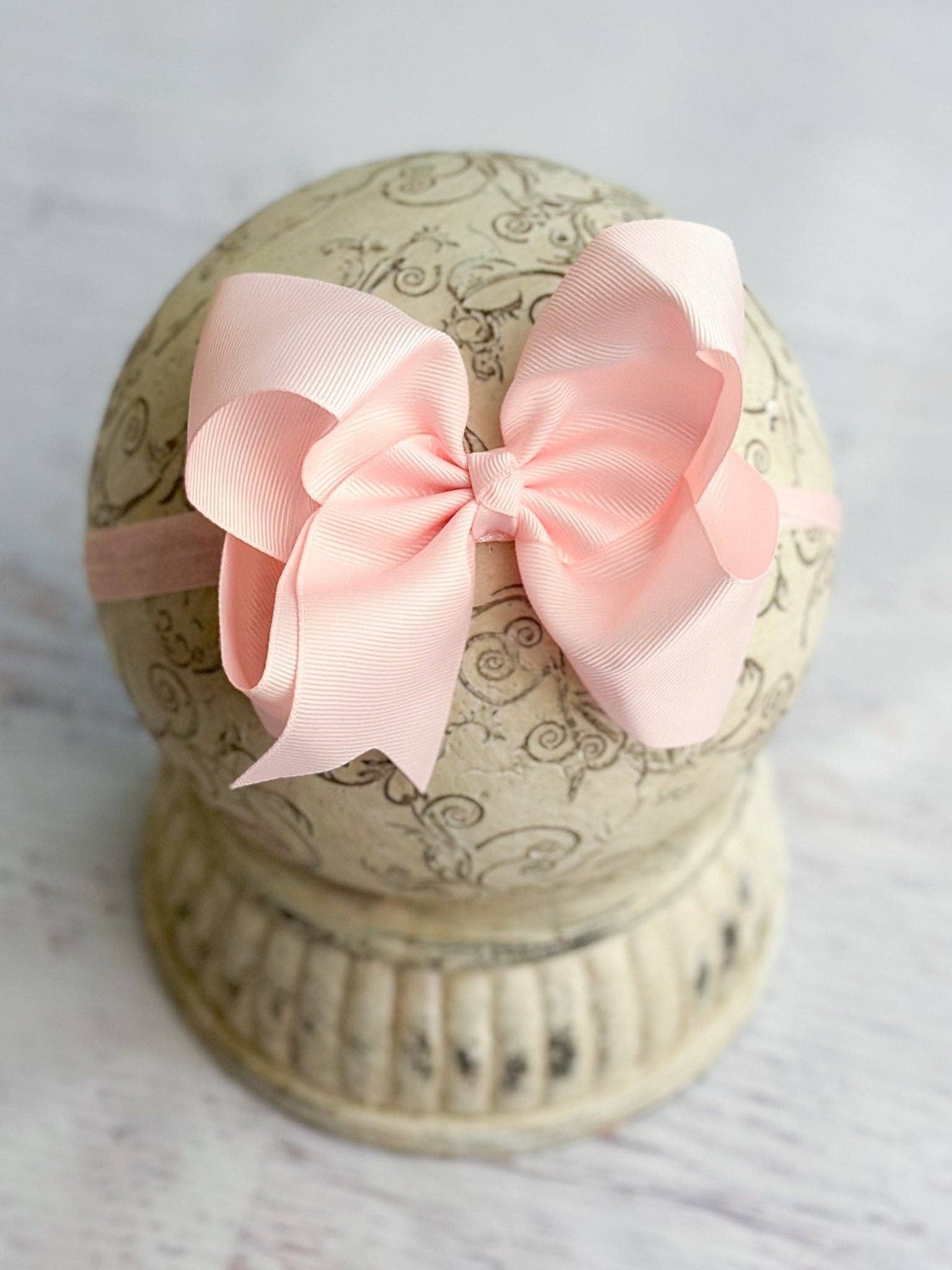 4.5" Classic Grosgrain Hair Bow | Alligator Clip, Satin Headband, or French Clip