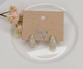 CZ Teardrop Post Earrings