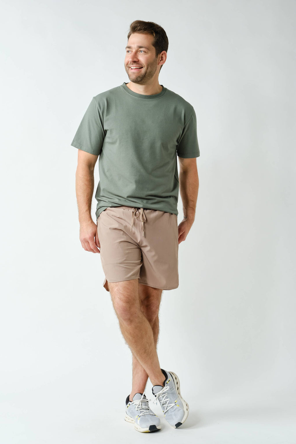 Men's Mono B Shorts | Silken Taupe