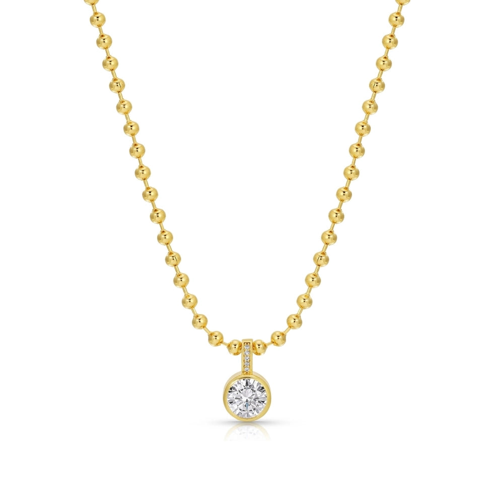 Bold in Style CZ Pendant Necklace