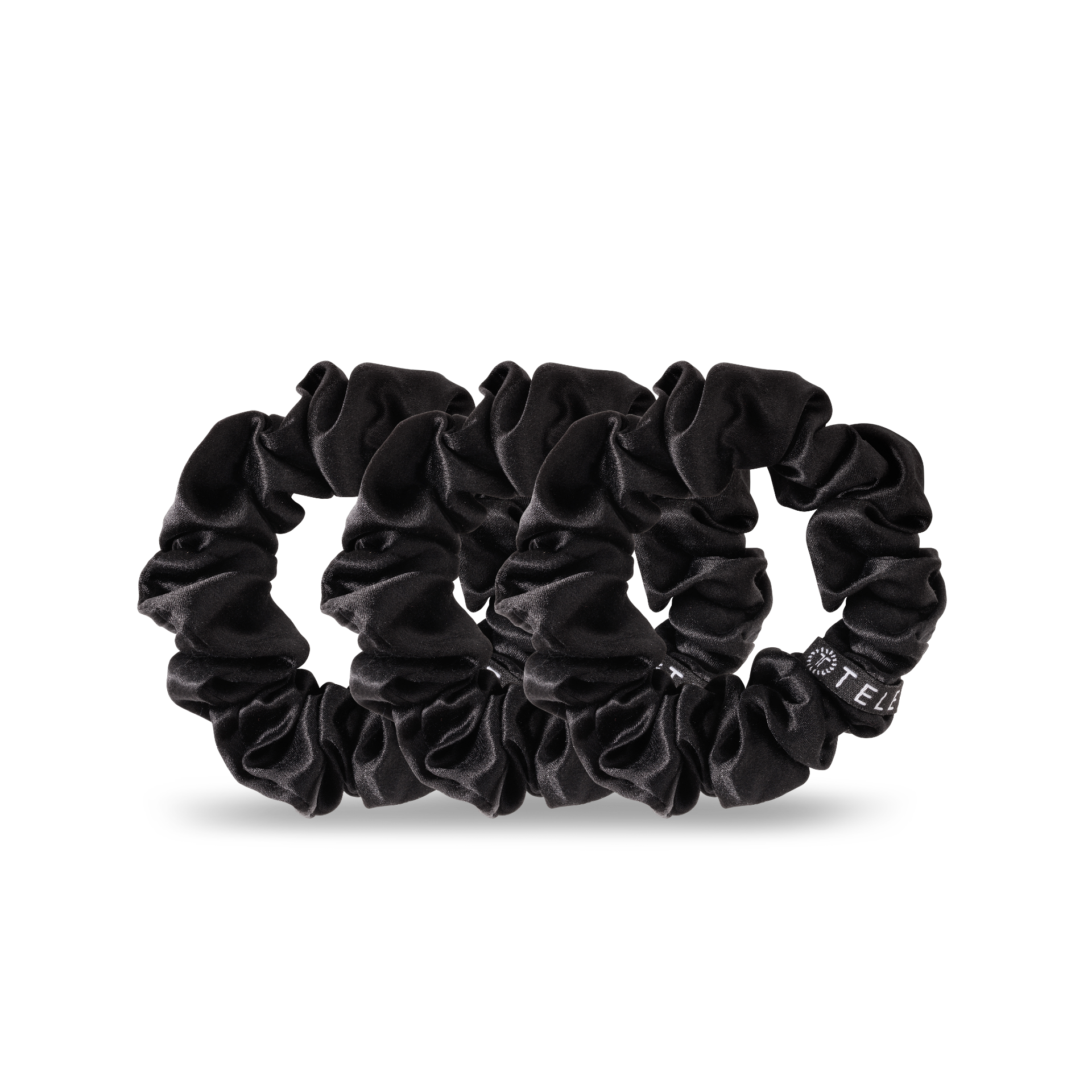 Silk Hair Scrunchie | Small | Jet Black