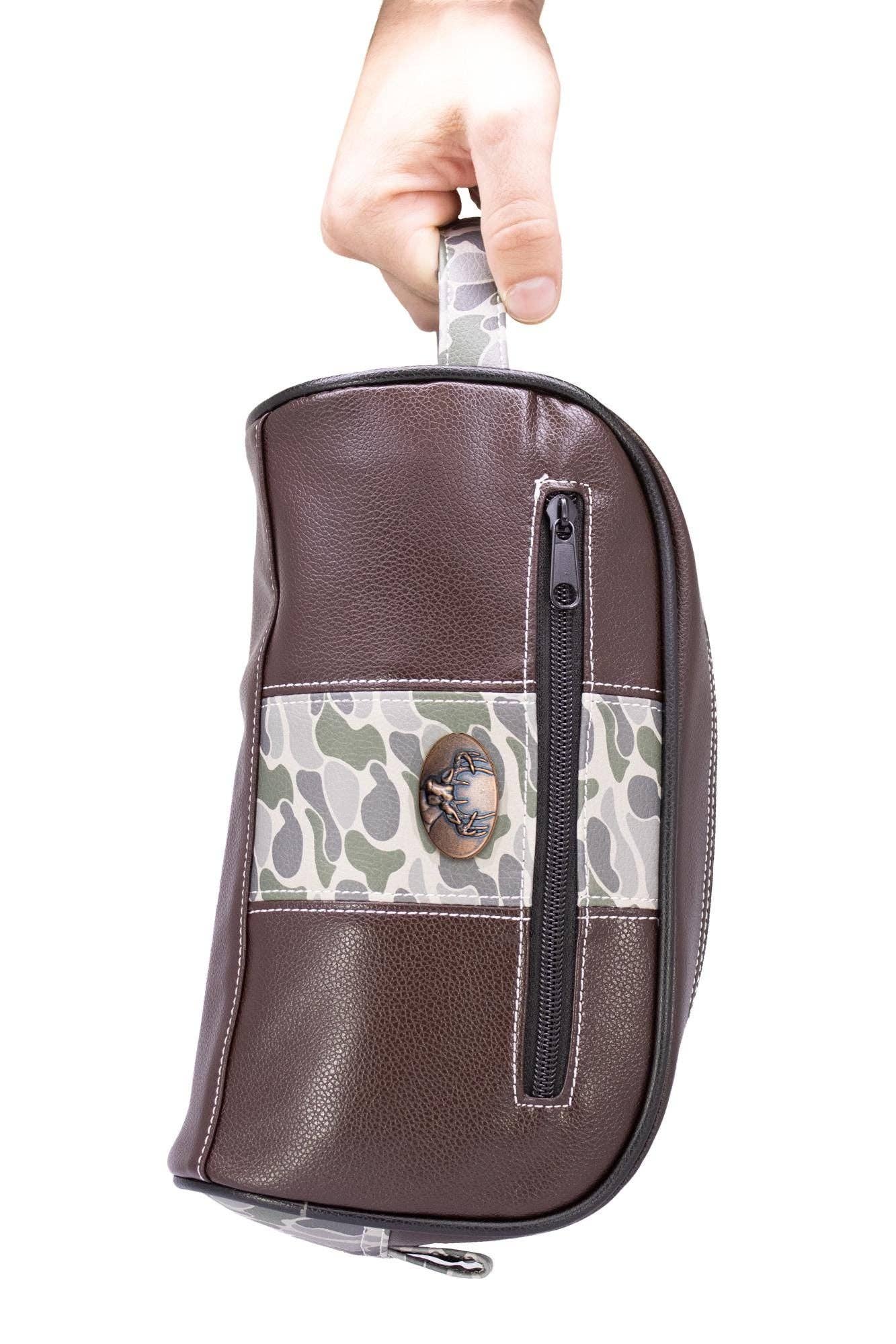 Buck Old School Camo Dopp Toiletry Bag
